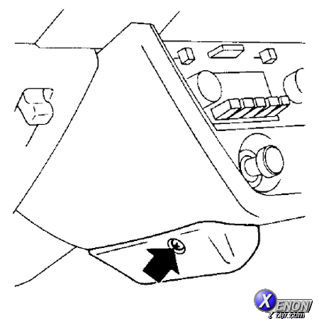 Radio console cover removal